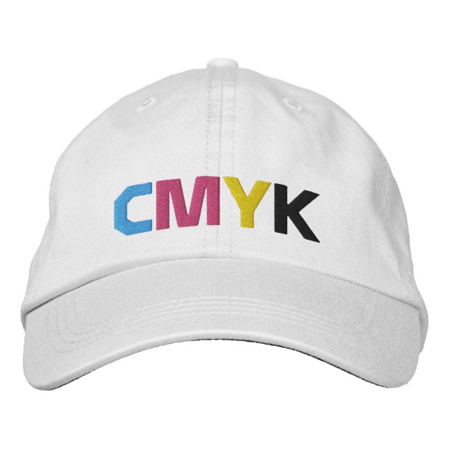 Dieline CMYK Signature Dad Cap (Front)