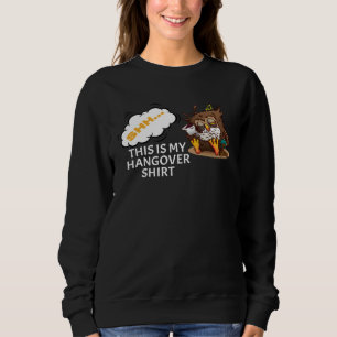 Dies ist mein Kater Sleep Owl Coffee Break Pillow Sweatshirt