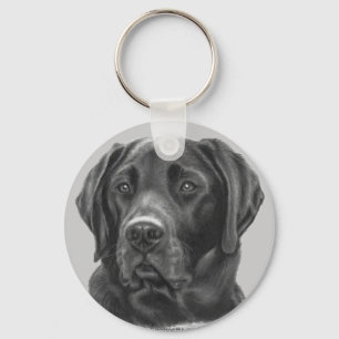 Diesel, Black Labrador Retriever Keychain