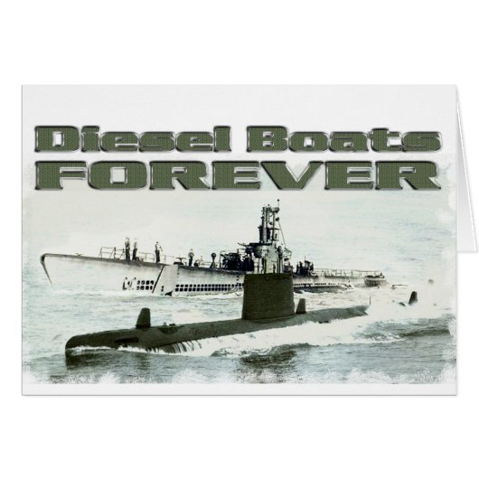 Diesel Boats Forever Cards (Front Horizontal)