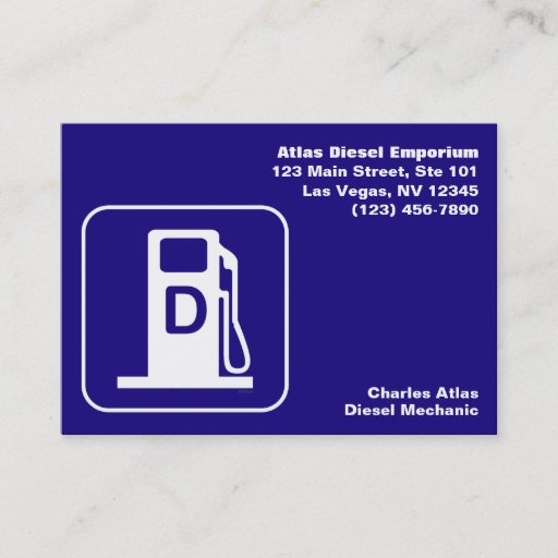 Customizable Diesel: Business Card