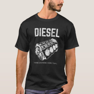 Diesel Car Engine Usa Flag Mechanic T-Shirt