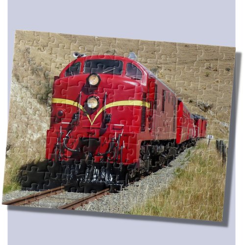 Diesel Engine Locomotive Train Railroad Railway  Jigsaw Puzzle