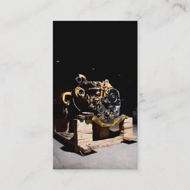 Diesel Engine Mechanic Business Card | Zazzle