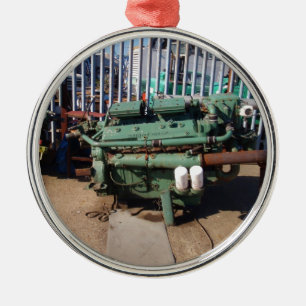 Diesel Engine Metal Ornament