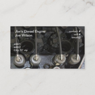 Diesel engine valves business card