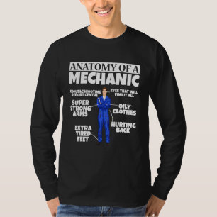 Diesel Engineer Car Fixing Anatomy Of A Mechanic T-Shirt