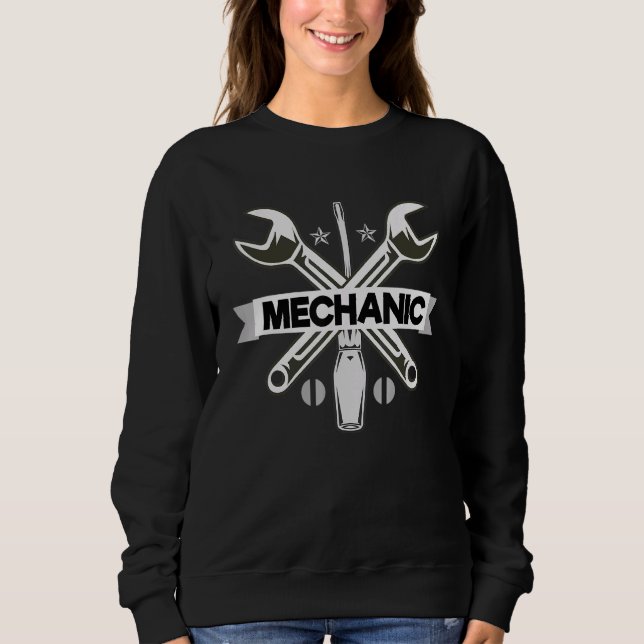 Diesel Engineer Car Fixing Mechanic Auto Repair 1 Sweatshirt (Front)