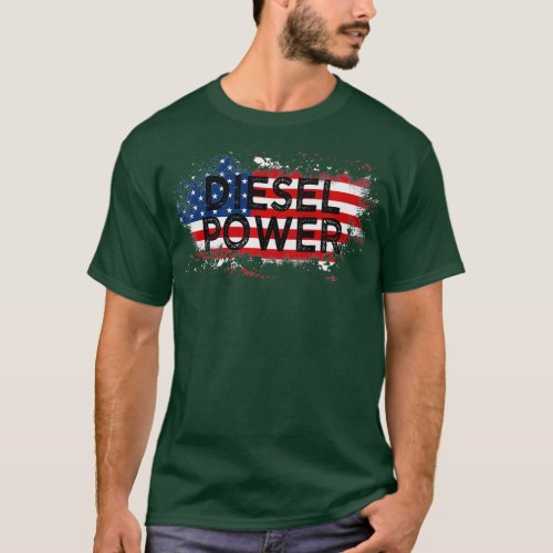 Diesel Flag Truck Premium T_Shirt