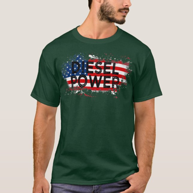 Diesel Flag Truck Premium T-Shirt (Front)