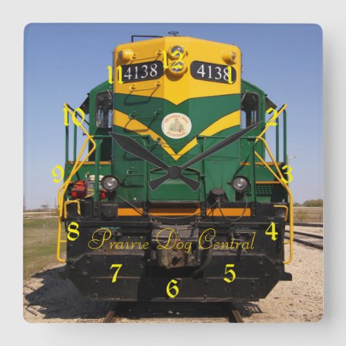 Diesel Locomotive No 4138 Square Clock