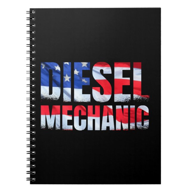 Diesel Mechanic American Diesel Mechanic Notebook (Front)