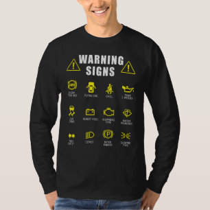 Diesel Mechanic Car Fixing Warning Signs Auto Repa T-Shirt