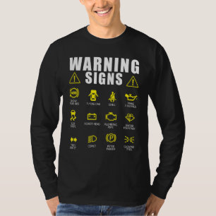 Diesel Mechanic Car Fixing Warning Signs Auto Repa T-Shirt