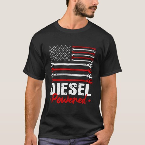 Diesel Mechanic On Back T_Shirt