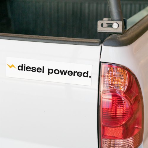 Diesel Powered Bumper Sticker
