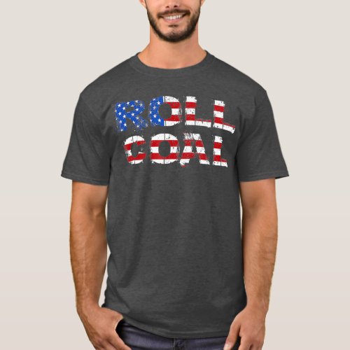 Diesel Roll Coal USA Flag Turbo Diesels Power T_Shirt