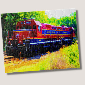 Diesel Train Engine Locomotive Railroad Railway Jigsaw Puzzle