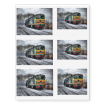 Diesel Train Locomotive Gifts Temporary Tattoos Diesel Train Locomotive Gifts Temporary Tattoos