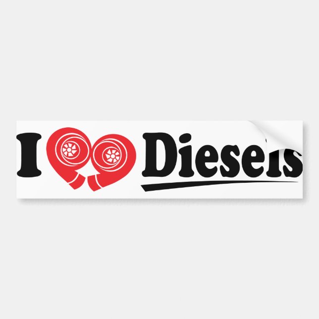 DieselHeart2 Bumper Sticker (Front)