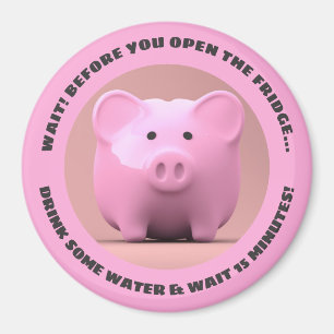 Diet advice from a pig! motivational magnet