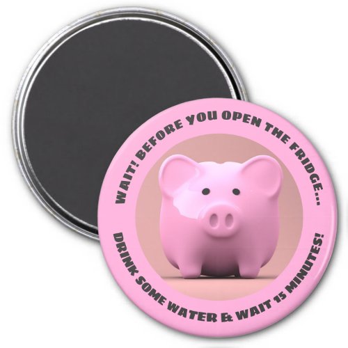 Diet advice from a pig motivational magnet