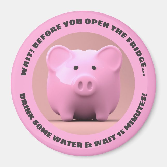 Diet advice from a pig! motivational magnet (Front)