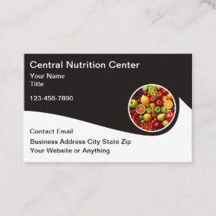 Diet And Nutrition Center Business Cards