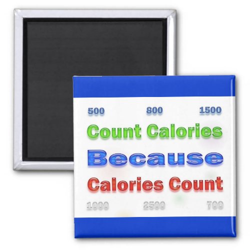 Diet and Weight Loss Count Calories Magnet