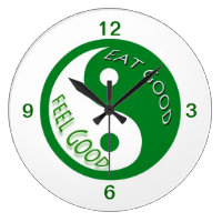 Diet and Weight Loss Eat Good Feel Good Large Clock