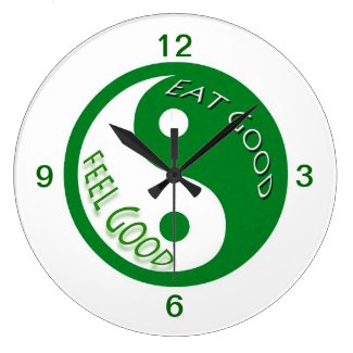 Diet and Weight Loss Eat Good Feel Good Large Clock