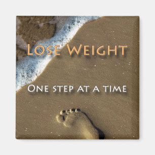 Diet and Weight Loss One Step At A Time Magnet
