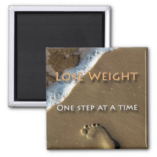 Diet and Weight Loss One Step At A Time Magnet