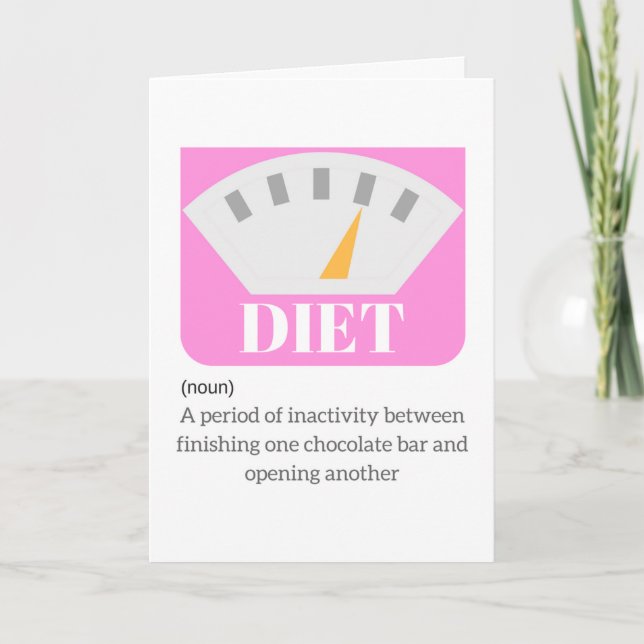 Diet Birthday Card (Front)