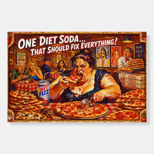 “Diet Delusions” – A Portrait of Self Deception Foam Board