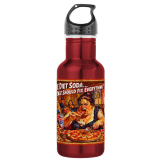 “Diet Delusions” – A Portrait of Self Deception Stainless Steel Water Bottle