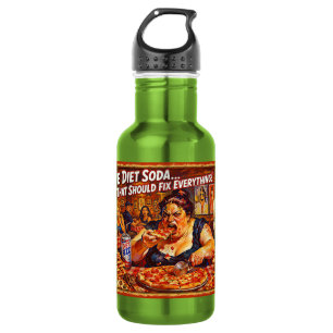 “Diet Delusions” – A Portrait of Self Deception Stainless Steel Water Bottle