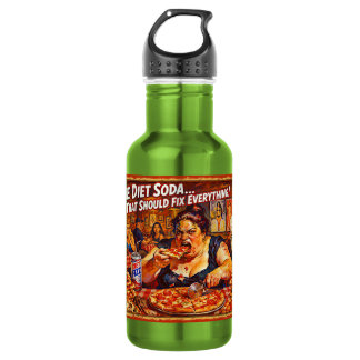 “Diet Delusions” – A Portrait of Self Deception Stainless Steel Water Bottle