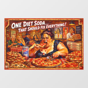 “Diet Delusions” – A Portrait of Self Deception Wall Decal