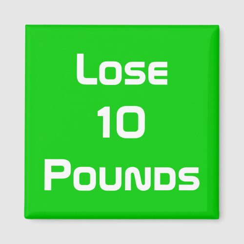 Diet Health And Fitness Goals Magnet