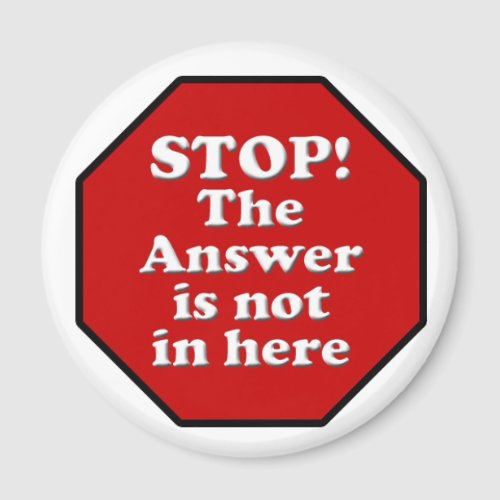 Diet Motivation Magnet Stop Sign Refrigerator Magnet