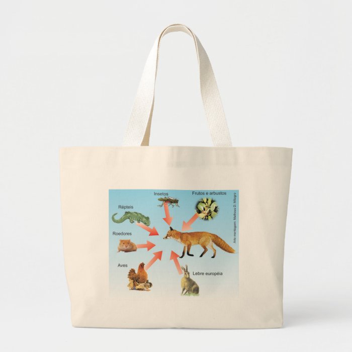 dietaraposa11 didactic project diet of the fox tote bag