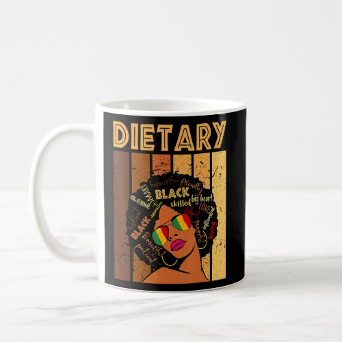 Dietary Afro African American Women Black History  Coffee Mug