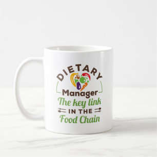 Dietary Manager The Key Link in the Food Chain Coffee Mug