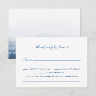 Dietary Restrictions RSVP card - Deer Isle Maine