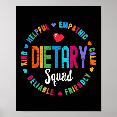 Dietary Squad Appreciation Week Healthcare Dietiti Poster