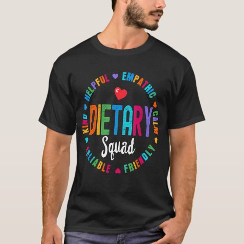 Dietary SQUAD Appreciation Week healthcare Dietiti T_Shirt