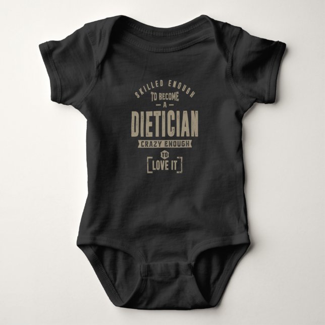 Dietician Baby Bodysuit (Front)