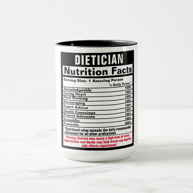 Dietician Funny Gift Mug (Center)