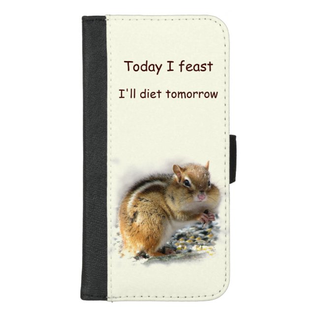 Dieting Chipmunk iPhone 8/7 Plus Wallet Case (Front)